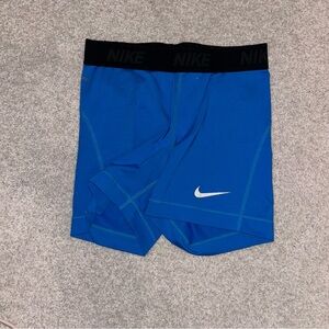 Nike Black and Blue Sports Shorts